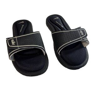 Nike Comfort Footbed Black Slides Sandals Adjustable Strap Women’s Size 10